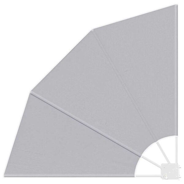 vidaXL Balkon Sichtschutz Grau 115 x 115 cm Stoff