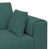 vidaXL Sofa mit Kissen 3 pcs Dunkelgr&uuml;n Samt