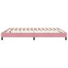 vidaXL Boxspringbett ohne Matratze Rosa 180x210 cm Samt