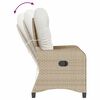 vidaXL Relaxsessel Beige 56 x 66 x 95cm Poly-Rattan