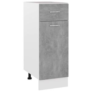 vidaXL Schubunterschrank Lyon Betongrau 30x46x81,5 cm Holzwerkstoff