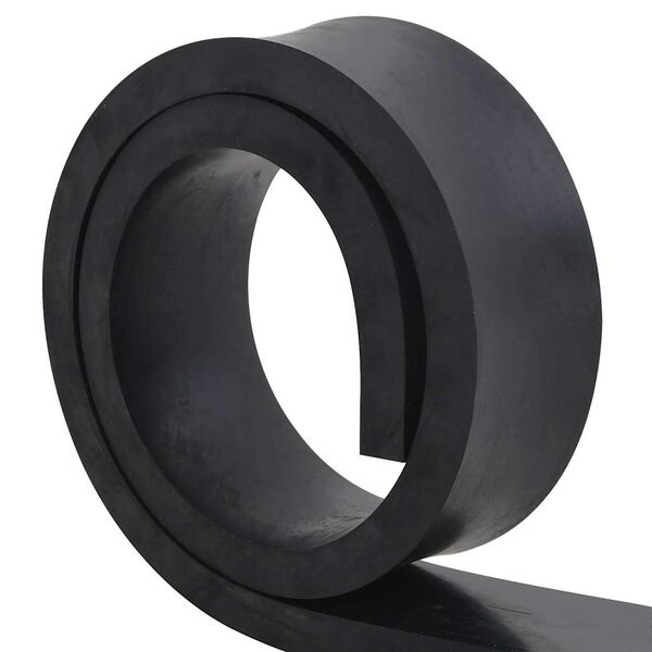 vidaXL Gummileiste f&uuml;r Schneepflug Schwarz 180x10x2 cm