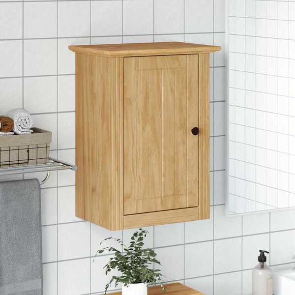 vidaXL Badezimmer-Wandschrank mit T&uuml;r BODO Honigbraun 44 x 30 x 60 cm