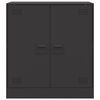 vidaXL Sideboard Schwarz 67x39x73 cm Stahl