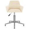 vidaXL Esszimmerst&uuml;hle 6 Stk. Drehbar Creme Samt