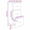 vidaXL Sideboard Altholz 34,5 x 34 x 90 cm Holzwerkstoff