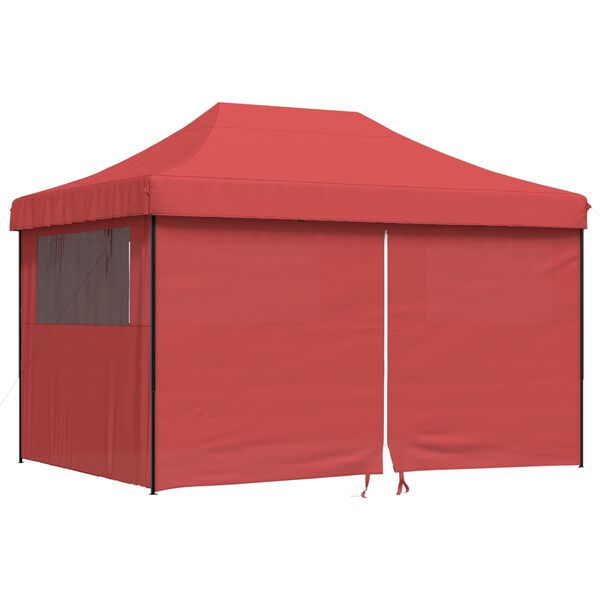 vidaXL Party-Zelt Bordeauxrot 279 x 410 x 315 cm Oxford-Stoff