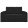 vidaXL Schlafsofa 60cm Schwarz Samt
