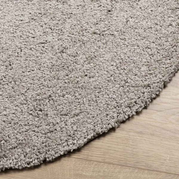 vidaXL Shaggy-Teppich PAMPLONA Hochflor Modern Beige &Oslash; 100 cm