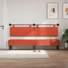 vidaXL H&auml;ngevorderseite Uni Rot-Orange 210 x 55 x 5 cm Cordstoff
