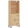 vidaXL Highboard Sonoma-Eiche 69,5x34x180 cm Holzwerkstoff