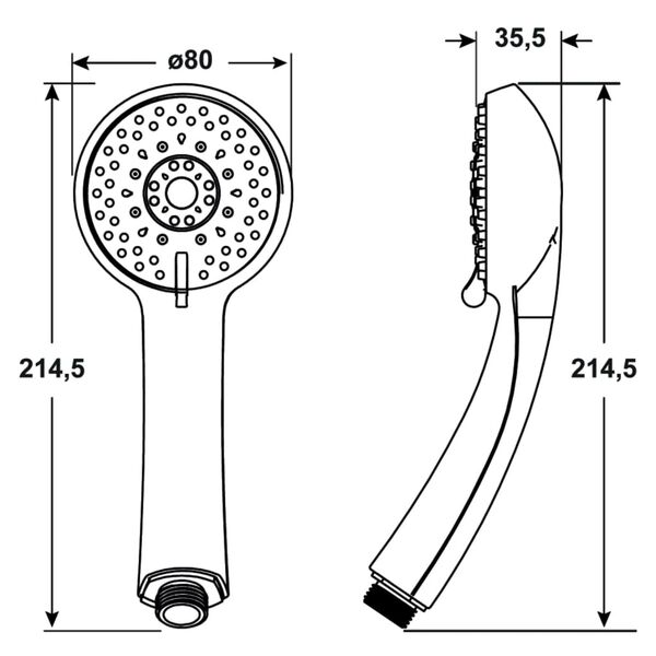 CORNAT Brausegarnitur FIT Chrom