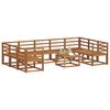 vidaXL Outdoor-Sofagarnitur 10 pcs Natur Massivholz Akazie