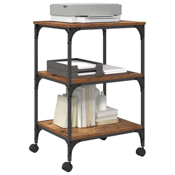 vidaXL Druckerst&auml;nder Altholz 50 x 41 x 75 cm Holzwerkstoff