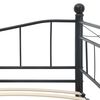 vidaXL Bettgestell Schwarz Stahl 180&times;200/90&times;200 cm
