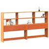 vidaXL Kopfteil mit Stauraum Wachsbraun 180 cm Massivholz Kiefer