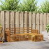 vidaXL Sofagarnituren 4 pcs Natur Massivholz Akazie