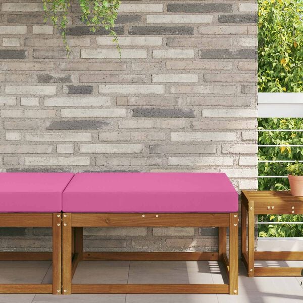 vidaXL Sofakissen f&uuml;r drau&szlig;en Rosa 80 x 80 x 8 cm Polyester