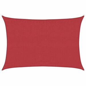 vidaXL Sonnensegel 160 g/m&sup2; Rot 4x6 m HDPE