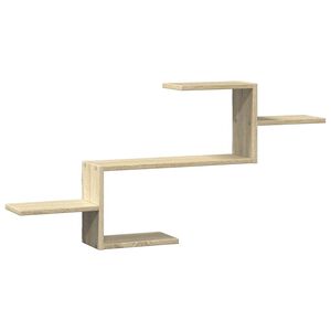 vidaXL Wandregal Sonoma-Eiche 104x15x49 cm Holzwerkstoff