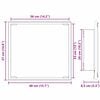 vidaXL LED-Badezimmerspiegel Altholz 40 x 37 x 8.5 cm Holzwerkstoff