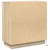 vidaXL LED-Sideboard Sonoma-Eiche 71 x 34,5 x 75 cm Holzwerkstoff