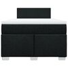 vidaXL Boxspringbett mit Matratze Schwarz 120x190 cm Stoff