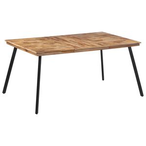 vidaXL Esstisch 169x98,5x76 cm Massivholz Teak