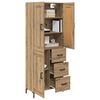 vidaXL Highboard mit Schubladen 2 pcs Artisan-Eiche Holzwerkstoff