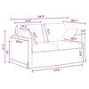 vidaXL Sofa 2 pcs Dunkelgrau 138 x 78 x 80 cm Samt