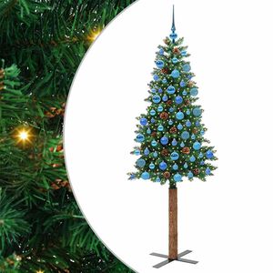vidaXL Schlanker Weihnachtsbaum Gr&uuml;n 180 cm