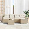 vidaXL Sofa Set mit Kissen 5 pcs Poly-Rattan