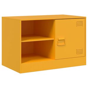 vidaXL TV-Schrank Senfgelb 67x39x44 cm Stahl