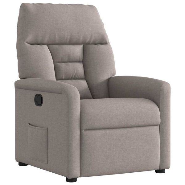vidaXL Relaxsessel Taupe Stoff