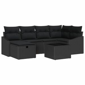 vidaXL Sofa Set 7 stk. Poly-Rattan