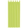 vidaXL Voile Vorh&auml;nge mit Lasche 2 Stk. Apfelgr&uuml;n