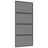 vidaXL Schiebet&uuml;r 90 x 205 cm Sicherheitsglas und Aluminium
