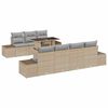 vidaXL Gartensofa-set 8 stk. Beige und Hellgrau