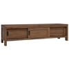 vidaXL TV-Schrank 110 x 30 x 30 cm Massivholz Teak Natur