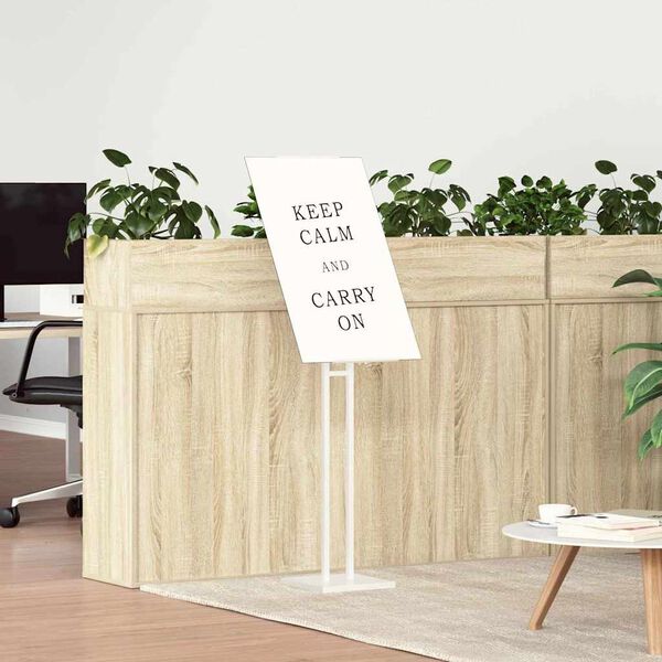 vidaXL Messest&auml;nde Wei&szlig; 26,5 x 26,5 x 150 cm Stahl