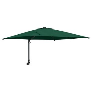 vidaXL Garten-Sonnenschirm Gr&uuml;n 248,5 x 247,5 x 160 cm