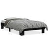 vidaXL Bettgestell Schwarz 75x190 cm Holzwerkstoff und Metall