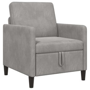 vidaXL Sofa mit Stauraum Hellgrau 72 x 78 x 87 cm Polyester