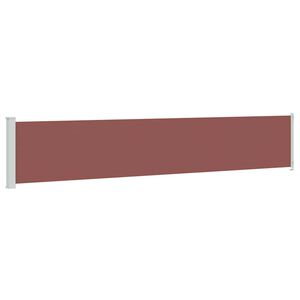 vidaXL Seitenmarkise Ausziehbar 117x614 cm Braun