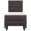 vidaXL Boxspringbett mit Matratze Dunkelbraun 90 x 190 cm Stoff