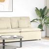 vidaXL Modulares Sofa Mittelmodul mit Kissen Creme 100 cm