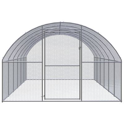 vidaXL Outdoor-Hühnerstall 3x6x2 m Verzinkter Stahl