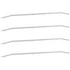 vidaXL Planehalterung f&uuml;r Anh&auml;nger 4 Silber 136-218 cm Aluminium