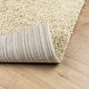 vidaXL Teppich Shaggy Hochflor Modern Golden 160x230 cm