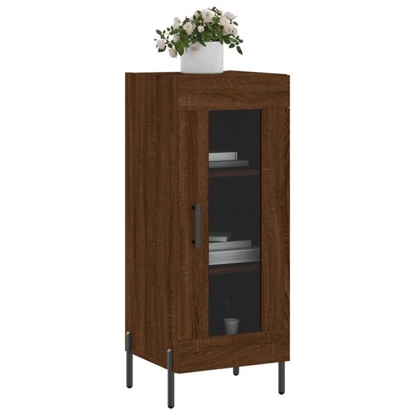 vidaXL Sideboard Braun Eichen-Optik 34,5x34x90 cm Holzwerkstoff